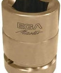 Badass NonSpark Aluminum Bronze Impact Socket Wrench with six points, grips 2.5 to 3.5 inches, ideal for industrial use.