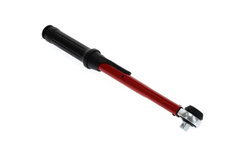 Red Torque Wrench Three Eighths Inch Drive Ten To Fifty Newton Meters Range 335 Millimeter Length A Rugged Workhorse