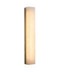 Modern Linear Alabaster Wall Sconce Featuring Polished Copper Base And Three Switchable Color Modes For Chill Bedroom And Living Room Super Sleek Bar Lamp Fixture, six cm by eight cm marble shade.