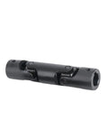 Precision Crafted Three Section Cross Universal Joint Coupling Heavy Duty Power Transfer with black finish for 14 to 22mm shafts.