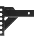 Side view of Adjustable Shank For E2 Hitches Fits 2 Inch Receivers Tongue Weight 600 To 1000 Lb Two And A Half Inch Drop Made In USA
