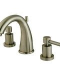 8 Inch Widespread Bathroom Faucet Brushed Nickel With Drip-Free Ceramic Disc Cartridge, Deck Mount Three-Hole Installation, Solid Brass