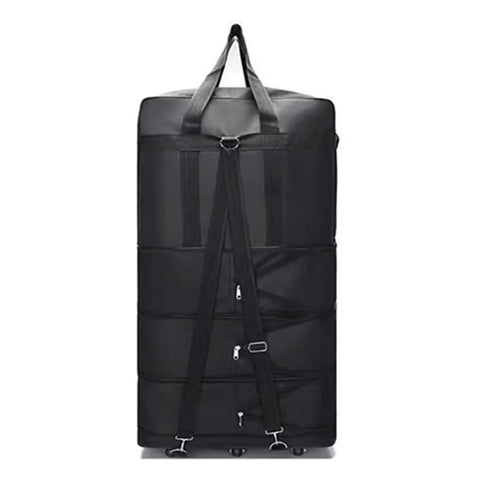 Radefasun expandable XL Oxford wheeled duffel bag, black, L size
