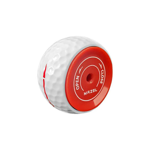 Wheel Like Golf Practice Ball With Adjustable Weight Putting Trainer And Instant Feedback To Improve Your Putting Stroke On The Green Build Confidence And Consistency with red adjustment rings