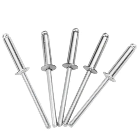 Heavy Duty Aluminum Blind Rivets 1/4 Inch By 1 Inch Dome Head Steel Mandrel 25 Pack Sheet Metal Gutter Door Repair Solid Workhorse Fasteners Ready To Nail Down Your Project Without A Sweat