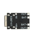 Five Tp4057 1A Lithium Ion Battery Charging Modules With Type C Usb Hookup Overtemp Cutout And Dual Led Status Lights on PCB board.
