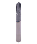 Solid carbide spotting drill, 1/4 in shank, AlTiN coating, 2-flute, 90° tip