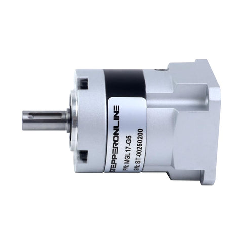 MGL Series Planetary Gearbox With Five To One Gear Ratio For Five Millimeter Shaft Fits Standard Nema Seventeen Stepper Motors Ultra Low