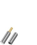 Pack Of Twenty Heavy Duty Weldable Barrel Hinges For Detachable Gates And Doors That Lock Solid And Snap Off With Zero Sweat delivering badass strength close-up image of steel and brass components.