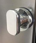 Suction Cup Glass Door Handle and Cabinet Knob for Smooth Surfaces ideal for refrigerators, durable ABS material, reusable after rinsing