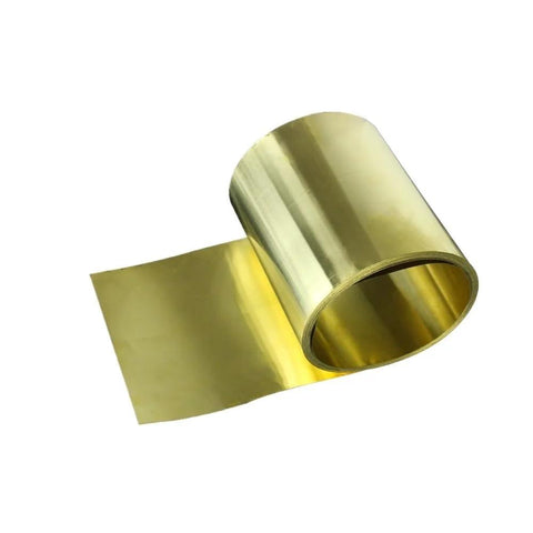 Thin Brass Foil Strip 0.1 Mm Thick, High Purity Brass Sheet For Shielding, Flexible And Fatigue Resistant Metal For Electronics And DIY Projects
