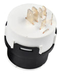 Heavy Duty Ignition Switch 09730212 With Dual 7 Pin Connectors For Linde Forklift Replacement Part with metal pins.