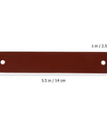 2 Pack Classic Brown Cabinet Door Handles No Fuss Single Hole Mount Solid Brass Drawer Pulls For Wardrobes And Furniture Easy Install Stylish Home Storage Hardware, measured dimensions shown