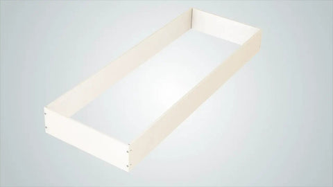 Rectangular wooden frame example for use with Cross Dowel Jig For Woodworking, DIY Friendly Builds, adjustable self centering drill bit.
