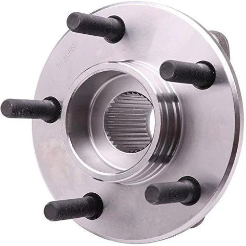 Front view of Two Piece Front Wheel Hub And Bearing Assemblies For 1993 To 2004 Dodge Intrepid Chrysler Concorde And 300M
