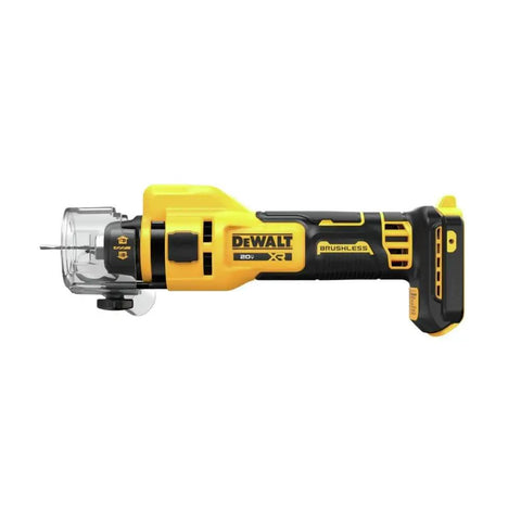 20V Max XR Brushless Drywall Cutout Tool Tool Only No Wrench Bit Changes LED Light 26,000 RPM shown side view