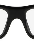 Top Tier Photochromic Safety Glasses With Transition Lenses Shifting Clear To Gray Shades Outdoors Built Different With Wrap Around Design ANSI Z87 approved large black nylon frame