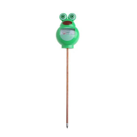 Green frog-shaped Soil Moisture Tester Kit For Plants And Lawns, Indoor Outdoor Humidity Meter for Garden, farm care.