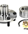 Front Wheel Bearing Hub Repair Kit For 5-Lug 2006-2013 Kia Optima 2.4L 4-Cylinder Includes Hub Bearing Retaining Ring And Axle Nut