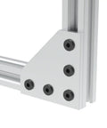 90 Degree Corner Joint Board Plate With 5 Holes Aluminum Profile Connection Strip Angle Bracket For 2020 Series Aluminum Extrusions Easy