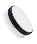 Sparkling 360 Rotating Turntable Display Stand For Jewelry Watches And Digital Products Mirror Base Electric Spin Platform, smooth white and black design.