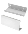 Back Mount Finger Edge Pulls 2 Pack 80mm Aluminum Hidden Handle Concealed Tab Pull for Home Kitchen Living Room Doors Drawers Cabinets