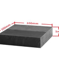 Five Pack High Density Graphite Plate Set For Lab Use, Conductive Carbon Sheet, High Temperature Resistant Electrode Plate For Anode