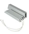ALLIN8 braking resistor module with ribbed aluminum shell and two white lead wires with ring terminals (1 pc)