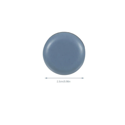 Blue PTFE Chair Leg Floor Protectors 16 Pcs, 2.5cm diameter