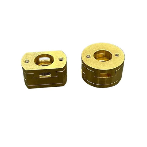 Upgrade Your 3D Printer Game With Round Square Oldham Couplings For T8 Lead Screws In 16mm Size Ensuring Smooth Z Axis Movement And Reliable Performance For Long Lasting Wear Resistant Builds That Rock. 16mm brass Oldham couplings for T8 lead screw Z axis, round and square set
