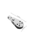 Stainless Steel Marine Pulley Block Bundle For Kayak And Boat Deck Hardware Accessories, Cable Pulley Bearing Wheel, Reduces Drag And Friction