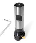 Side view of Oscarbide 3/4-in straight shank indexable end mill with 1-in cutting diameter, 2 flutes, TP22 inserts