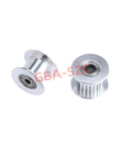 GT2 Idler Pulley 20 Teeth With 5mm Bore For Voron 2.4 3D Printer Aluminum Machined Durable 9mm 10mm Width Belt Compatible 10 Pack Go-To Upgrade Aluminum Construction With Surface Oxidation Finish Lightweight Yet Strong For Smooth Motion And Reliable. silver GT2 idler pulley, 20T, 5mm bore