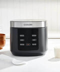 No Fuss 10 Cup Rice Cooker With 24 Hour Keep Warm And Nonstick Ceramic Inner Pot 18 Fuzzy Logic Functions Black Appliance