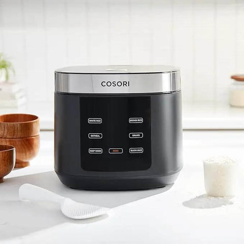 No Fuss 10 Cup Rice Cooker With 24 Hour Keep Warm And Nonstick Ceramic Inner Pot 18 Fuzzy Logic Functions Black Appliance