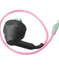 Retro Fit Outboard Shift Switch Assembly 64J-82504-00 For F9.9 To F40 T909 Makes Changing Gears A Breeze And Durability Is Guaranteed With Everyday Garage Tools To Get The Job Done Right. black outboard shift switch with pink wire and connector