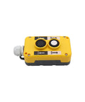 Rainproof Electric Hoist Crane Push Button Switch Up Down Driving Control Industrial Grade 2 Button Heavy Duty ABS Frame Waterproof Pushbutton For Hoists COP Rated Safe Durable Switch, yellow ABS 11.4 cm x 7.5 cm