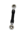 Titanium Black CNC Shifter Mid Control Linkage Rod For Harley Davidson Dyna 1984 To 2017 Ride Ready 18 Later Street Bob And Softail FXLR FXLRS FXLRST FXRST Adjustable Eye To Eye 4.0 To 5.5 Inches, black rod with spherical ends
