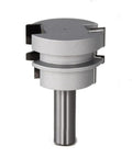 Beast Half Inch Shank Glue Joint Router Bit with Setup Block for 1-3/4 Inch Cutting Diameter and 1-1/4 Inch Cutting Height Carbide Tip