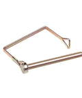 10 Pack One Quarter Inch Diameter Four Inch Long Trailer Coupler Pins - Built Tough Heavy Duty Stainless Steel Wire Locking Pins For Trailer Hitches, PTO Shafts And Lawn Mowers, Rust Proof Quick Release Secure Lock Pin Set, single pin
