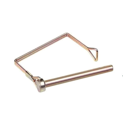10 Pack One Quarter Inch Diameter Four Inch Long Trailer Coupler Pins - Built Tough Heavy Duty Stainless Steel Wire Locking Pins For Trailer Hitches, PTO Shafts And Lawn Mowers, Rust Proof Quick Release Secure Lock Pin Set, single pin