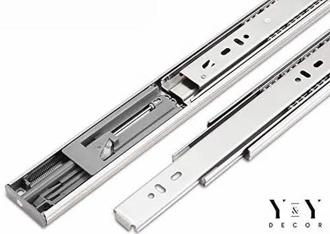 Soft Close Drawer Slides 24 Inch Full Extension Ball Bearing Side Mount Glides For Cabinets And Dressers Heavy Duty 100 Lb