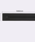 Top Tier Wall Mounted Power Strip With Smooth Sliding Track Outlets and Dead Simple Twist Switches featuring LED indicator, 1000mm size.
