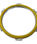 Heavy Duty Two Inch Sealing Lock Nut For Electrical Conduit with rugged PVC gasket and zinc plated steel frame.