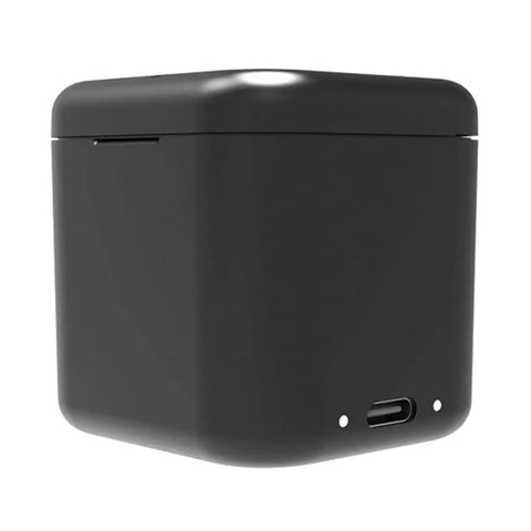 High Speed Dual Channel Battery Charging Hub For Action Cameras With Fast Charge Port, compact black charger box