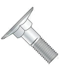 5/16-18 By 3/4 Inch Zinc Plated Steel Elevator Bolts With Square Neck And Flush Flat Head Fully Threaded For Rock Solid Lockdown on display.