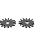Heavy Duty 10 Piece Wheel Dresser Replacement Blades Quick Swap Shovel Sharpener Heads Rugged Electric Grinder Accessories pairs of black grinding discs.