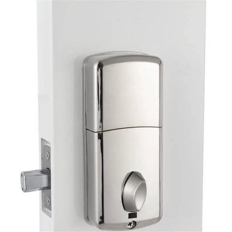 Straight Up Secure Smart Keypad Door Lock With Heavy Duty Single Deadbolt For Lockers And Safes showing rugged zinc alloy design.