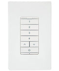 Smart Battery-Powered Multi-Room Scene Keypad For Home Lighting, White, Bluetooth Enabled, Easy Setup With Mobile App, Control Up To Four Lights Or Groups, Build Dope Scenes Fast