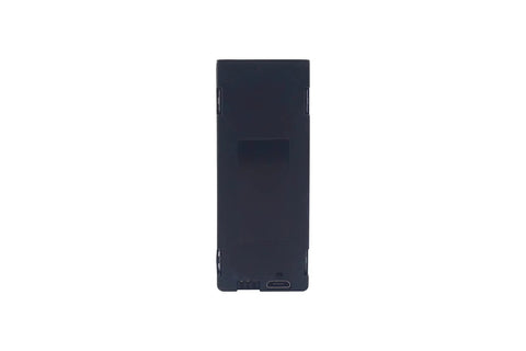 2 Pack 3.7V 1800mAh LiPo Battery With USB Charging Cable For E88 Drones, black battery front view